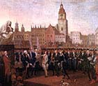 Kosciuszko taking the Oath at the Cracow Market Square